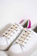 Bild von ED PARISH ERIKA SNEAKER  - BIANCO/FUXIA/SILVER