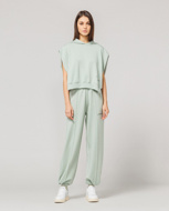 Picture of HINNOMINATE HIGH WAIST TROUSERS - VERDE ALOE