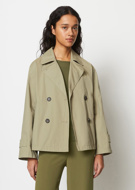 Picture of MARCO POLO SHORT TRENCH - STEAMED SAGE