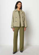Picture of MARCO POLO SHORT TRENCH - STEAMED SAGE