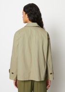 Picture of MARCO POLO SHORT TRENCH - STEAMED SAGE