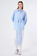 Picture of VICOLO SHIRT - TB1 008  - RIGHE/BLU