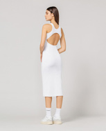 Bild von HINNOMINATE RIBBED DRESS - HMA 309 - WHITE