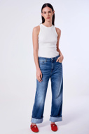 Picture of VICOLO KATE JEANS - DB5 286 - BLUE DENIM