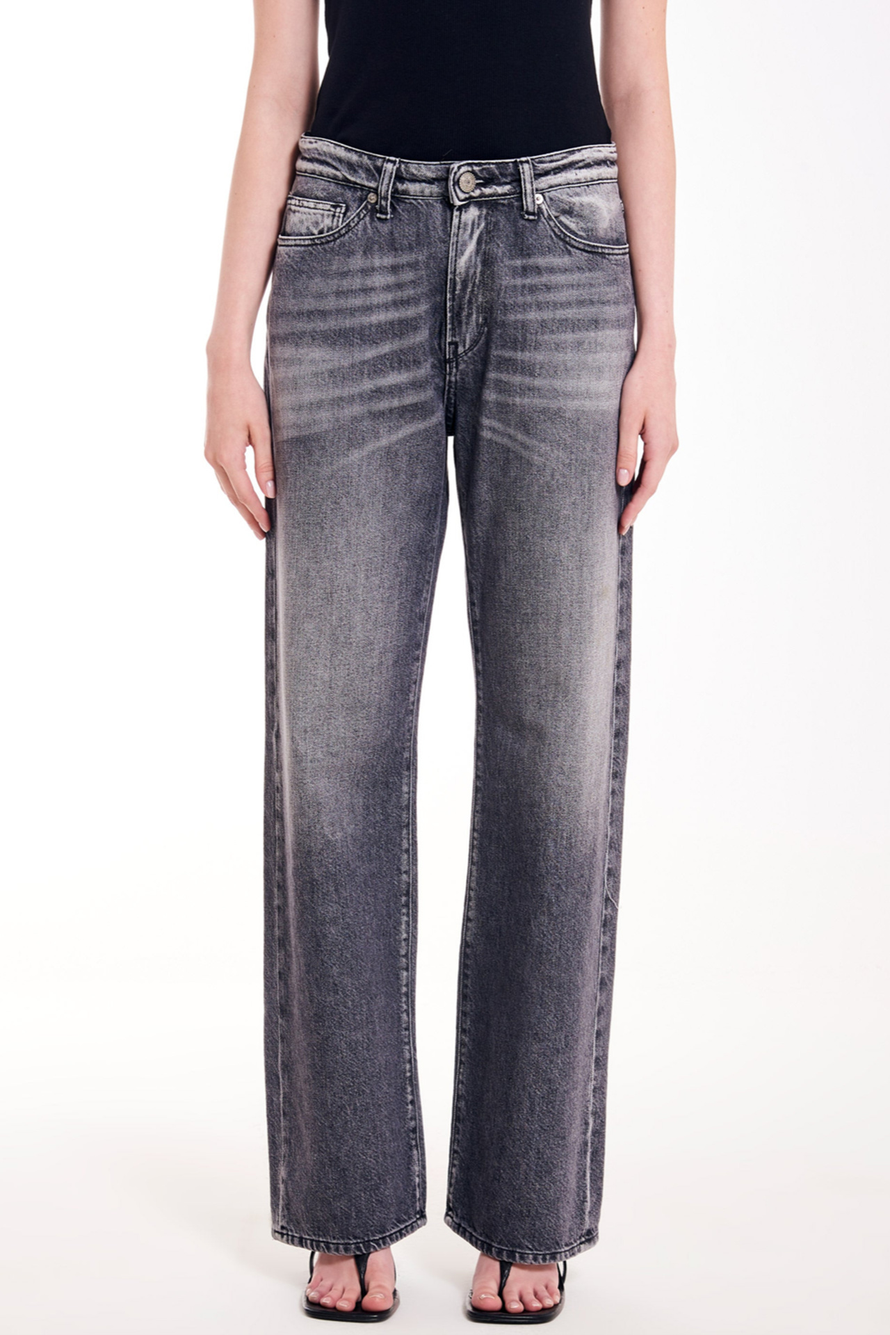 VICOLO KATE JEANS - DB5 014 - NERO/GRIGIO. Please Shop