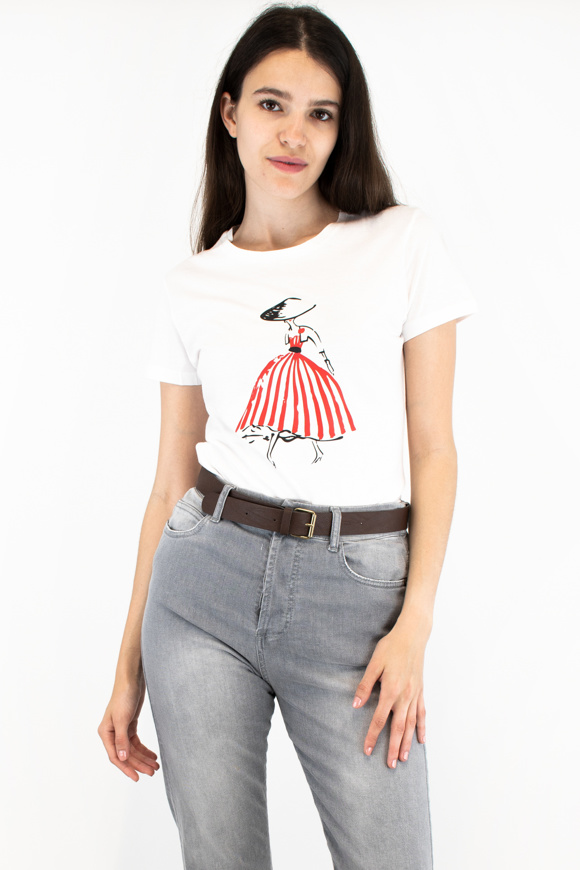 Picture of PLEASE T-SHIRT - T76 318 - WHITE