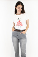 Picture of PLEASE T-SHIRT - T76 318 - WHITE