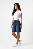 Picture of PLEASE short D0M W9F  - Blue denim